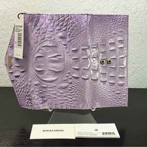 Brahmin Veronica GENTILE LAVENDER MELBOURNE Envelope Wallet NWT